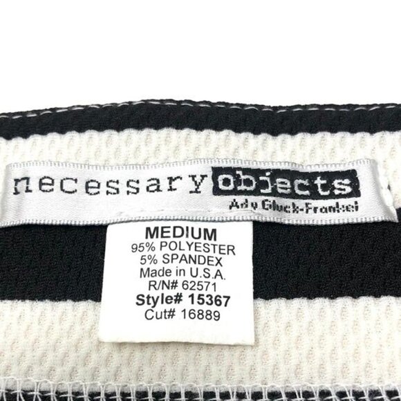 🌺 Necessary Objects Stripe A Line Classic Mini Skirt Size M - Picture 6 of 8